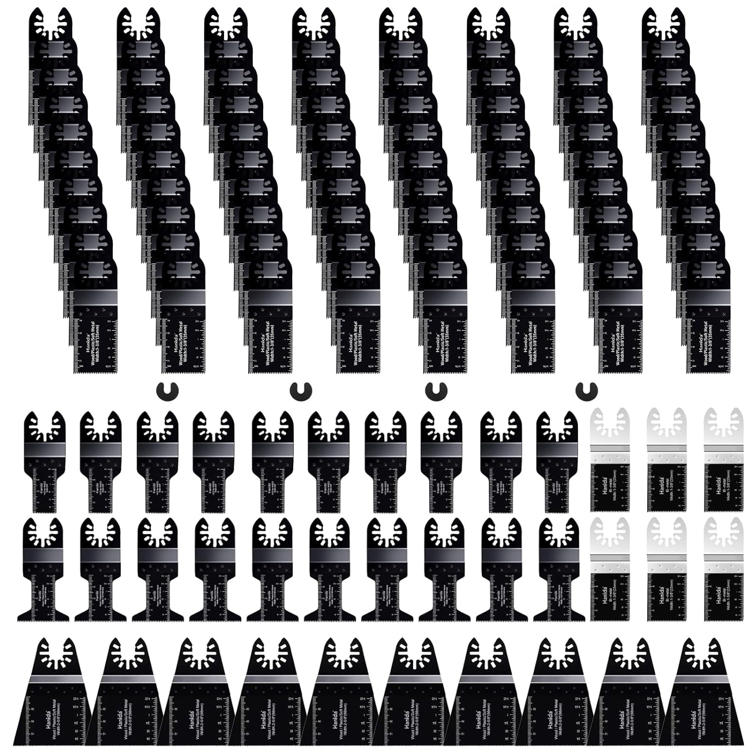 Hanida 120 Pcs Oscillating Saw Blades Metal