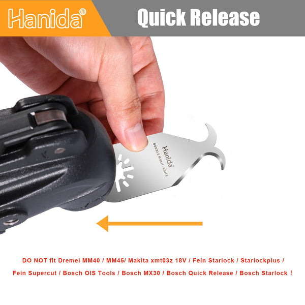 Hanida 3 Pcs Oscillating Saw Blades