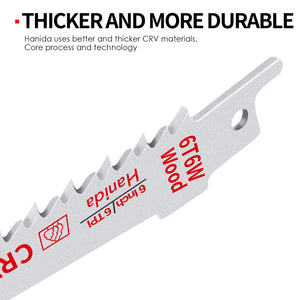 9-Inch 5-Pack and 6-Inch 7-Pack Wood Pruning Saw Blades - 12 Pack