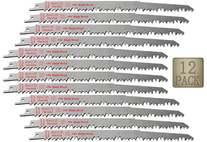 9-Inch Wood Pruning Saw Blades - Wood Cutting Set - 12 Pack