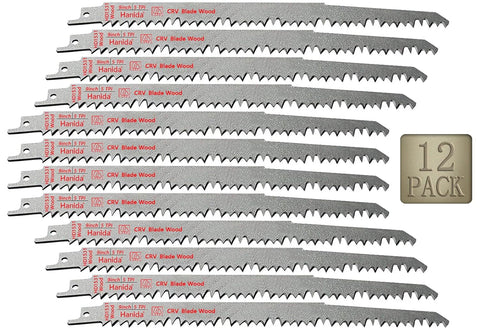 9-Inch Wood Pruning Saw Blades - Wood Cutting Set - 12 Pack